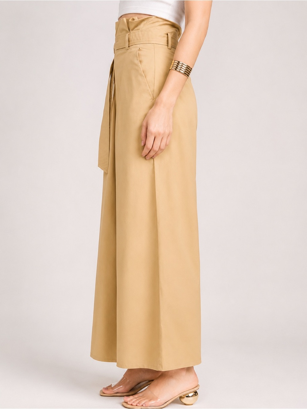 L'AGENCE Lowen Paperbag Crop Pants Size 4 - Picture 6 of 10